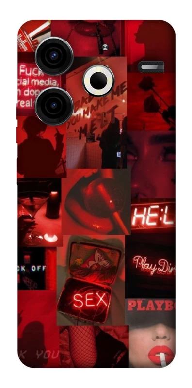 Чехол на TECNO Pova 6 Neo (LI6) Love collage ver.3 фото 1 из 1