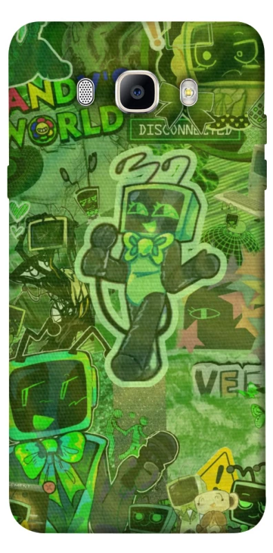 Чехол на Samsung J710F Galaxy J7 (2016) Dandysworld tv green theme фото 1 из 1