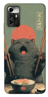 Чохол на ZTE Blade V40 Vita Hungry Cat фото 1 з 1