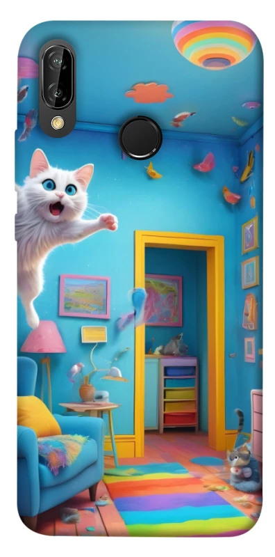 Чохол на Huawei P20 Lite crazy cat фото 1 з 1