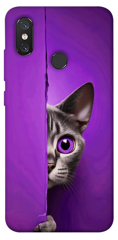 Чохол на Xiaomi Mi 8 Кіт-підглядач фото 1 з 1