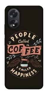 Чехол на Oppo A38 Сoffee happiness фото 1 из 1
