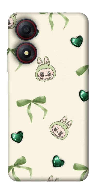 Чохол на ZTE Blade A34 4G Labubu Green Heart фото 1 з 1