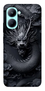 Чехол на Realme C33 black dragon фото 1 из 1