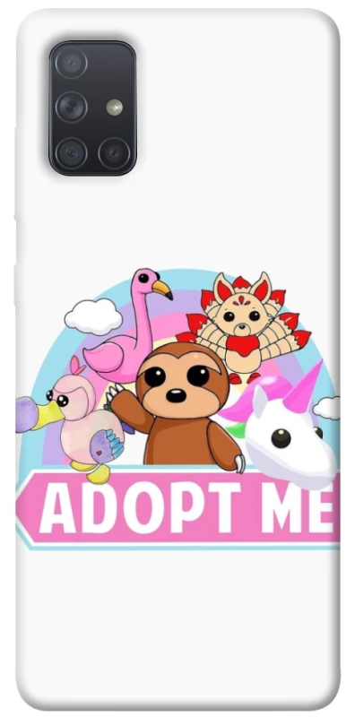 Чохол на Samsung Galaxy A71 Adopt Me Pets Logo фото 1 з 1