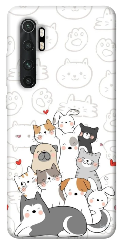 Чохол на Xiaomi Mi Note 10 Lite Funny Pets фото 1 з 1