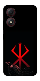 Чехол на ZTE Blade A34 4G Berserk Red Logo фото 1 из 1