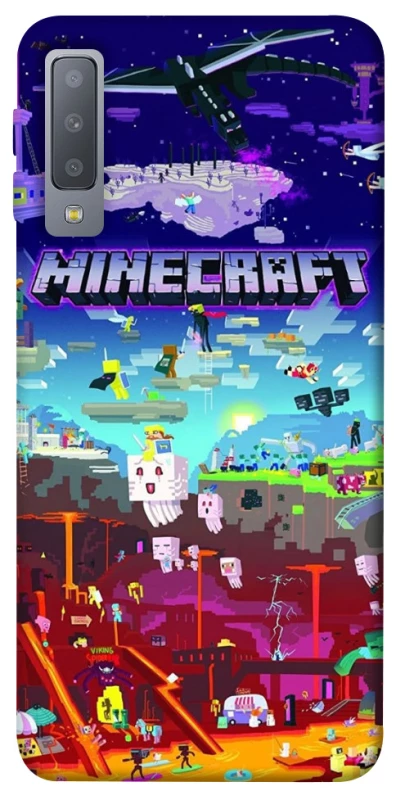 Чохол на Samsung A750 Galaxy A7 (2018) Minecraft world фото 1 з 1