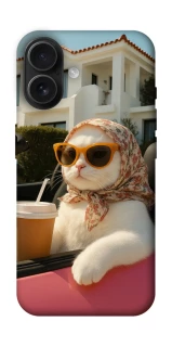Чехол на Apple iPhone 16 Stylish Cat Cruise фото 1 Чехол на Apple iPhone 16 Stylish Cat Cruise фото 1 из 1