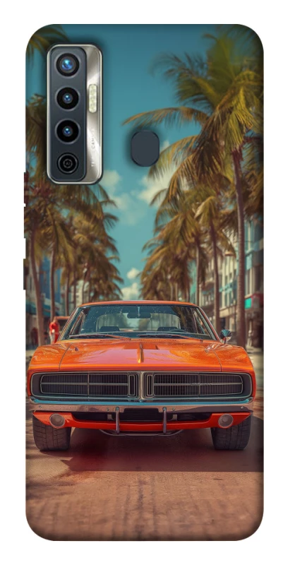 Чехол на TECNO Camon 17 Tropical car фото 1 из 1