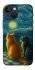 Чохол на Apple iPhone 13 mini (5.4") Cats under the stars фото 1 з 1