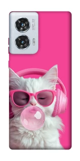 Чохол на Motorola Edge 50 Fusion Pink kitty фото 1 Чохол на Motorola Edge 50 Fusion Pink kitty фото 1 з 1