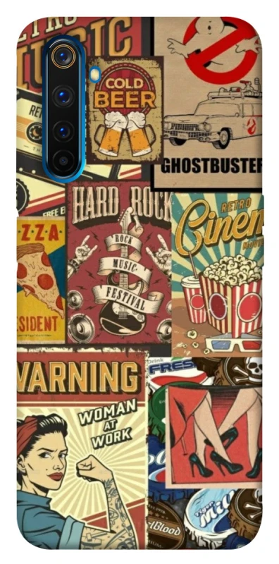 Чохол на Realme 6 Pro Retro collage ver.2 фото 1 з 1