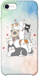 Чохол на Apple iPhone SE (2020) Funny Pets ver.2 фото 1 з 1