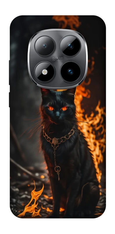 Чехол на Xiaomi Redmi Note 15 Pro 5G Огненный кот фото 1 из 1