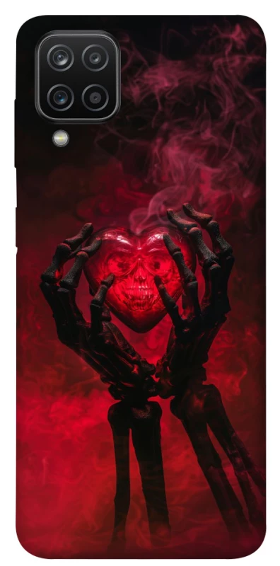 Чохол на Samsung Galaxy A12 Heart in the hands of a skeleton фото 1 з 1