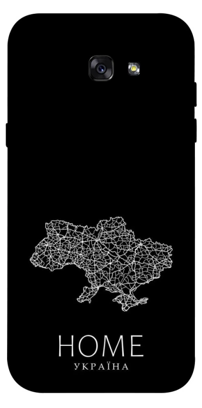 Чохол на Samsung A720 Galaxy A7 (2017) Ukraine black map фото 1 з 1