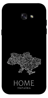 Чехол на Samsung A720 Galaxy A7 (2017) Ukraine black map фото 1 из 1
