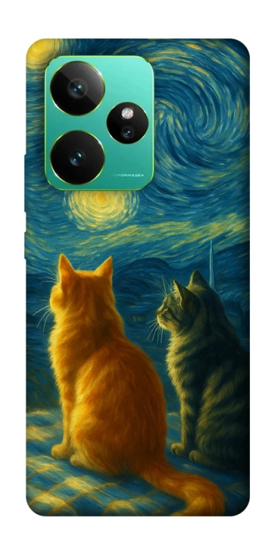 Чохол на Realme GT 7 Cats under the stars фото 1 з 1