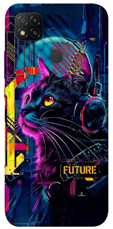 Чохол на Xiaomi Redmi 9C Cyber Cat v2 фото 1 з 1