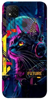 Чохол на Xiaomi Redmi 9C Cyber Cat v2 фото 1 з 1