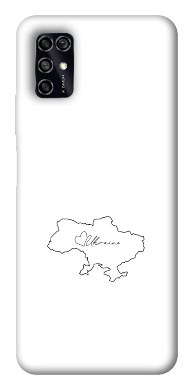 Чехол на ZTE Blade V2020 Smart Ukraine map фото 1 из 1