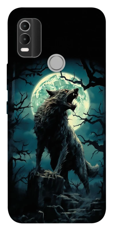Чехол на Nokia C21 Plus Волк под луной фото 1 из 1