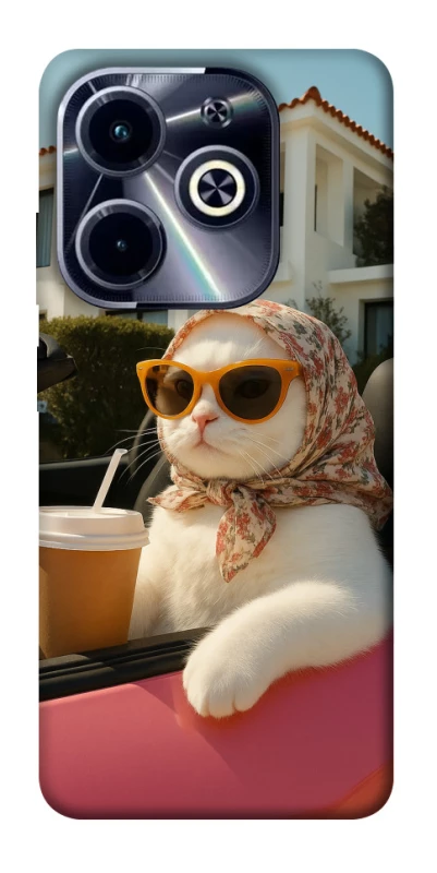 Чохол на Infinix Hot 40i Stylish Cat Cruise фото 1 з 1