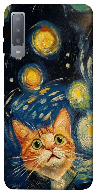 Чохол на Samsung A750 Galaxy A7 (2018) paint cat фото 1 з 1