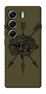 Чохол на Tecno Camon 40 Pro Mil skull фото 1 з 1