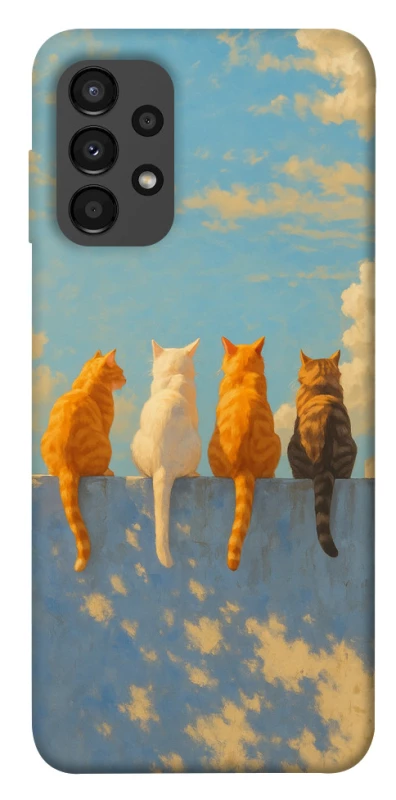 Чехол на Samsung Galaxy A13 4G cats on wall фото 1 из 1