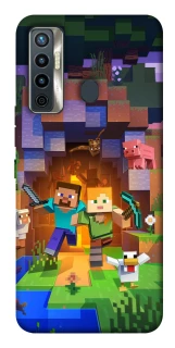 Чехол на TECNO Camon 17 Minecraft game фото 1 из 1