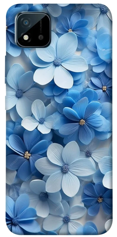 Чохол на Realme C11 (2021) Сині квіти фото 1 з 1