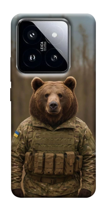 Чохол на Xiaomi 14 Pro Ведмідь захисник фото 1 з 1