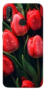 Чохол на Huawei P20 Lite Червоні тюльпани фото 1 Чохол на Huawei P20 Lite Червоні тюльпани фото 1 з 1