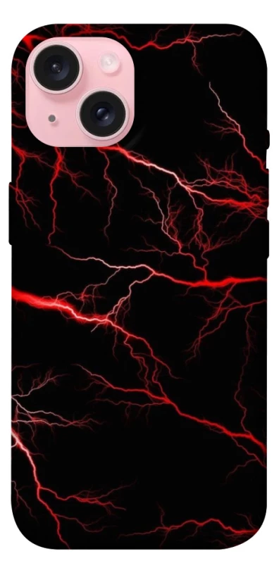 Чехол на Apple iPhone 15 (6.1") Красная молния фото 1 из 1