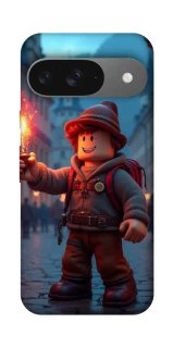 Чехол на Google Pixel 10 Roblox Fire Logo Blue Flames фото 1 из 1