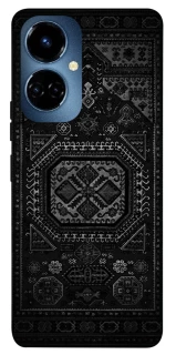 Чехол на TECNO Camon 19 Pro Черный ковер фото 1 из 1