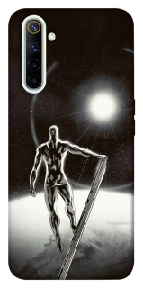 Чехол на Realme 6 Серебряный сёрфер фото 1 из 1