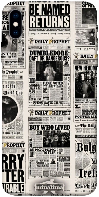 Чохол на Apple iPhone X (5.8") Harry Potter newspaper фото 1 з 1
