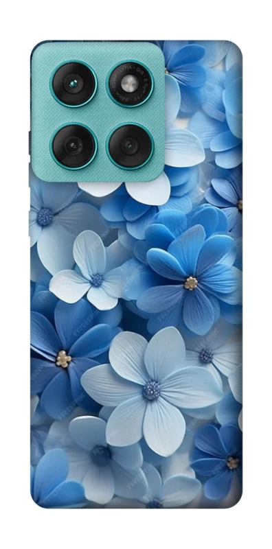 Чехол на Motorola Edge 60 Fusion Синие цветы фото 1 из 1