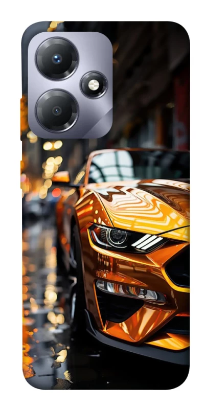 Чохол на Infinix Hot 30i Golden sports car фото 1 з 1