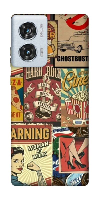 Чехол на Motorola Edge 50 Fusion Retro collage ver.2 фото 1 из 1