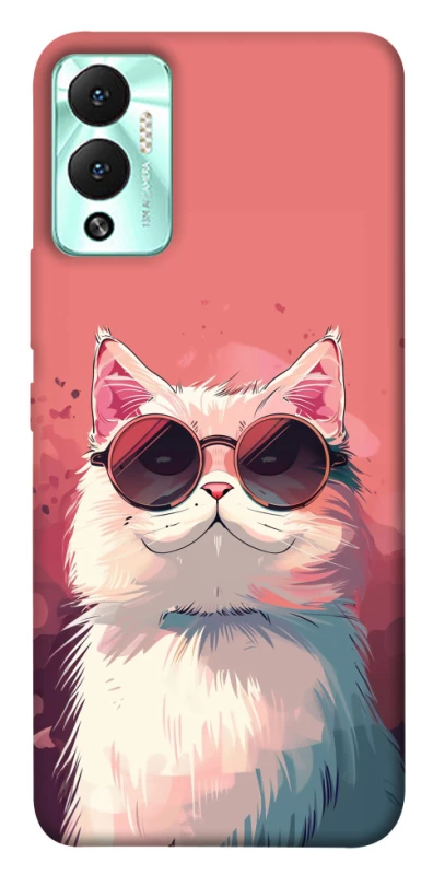 Чохол на Infinix Hot 12 Play Сat with glasses фото 1 з 1