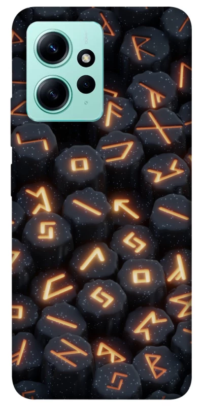 Чехол на Xiaomi Redmi Note 12 4G Огненые руны фото 1 из 1