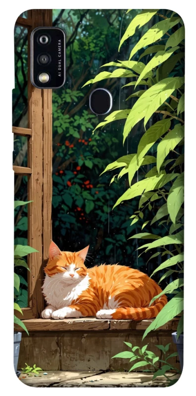 Чохол на ZTE Blade A51 red cat фото 1 з 1