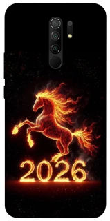Чехол на Xiaomi Redmi 9 Red Fire Horse ver.1 фото 1 из 1