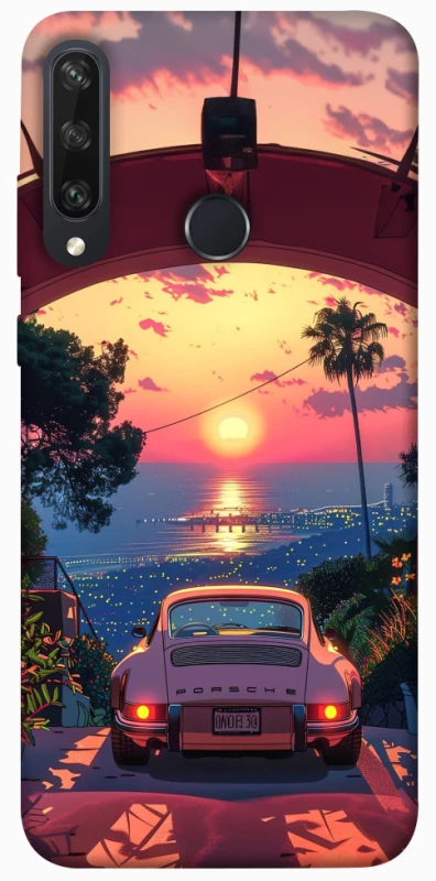 Чохол на Huawei Y6p Porsche at sunset фото 1 з 1