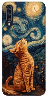 Чехол на Samsung Galaxy A70 (A705F) van gogh cat фото 1 из 1