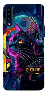 Чохол на Samsung Galaxy A20s Cyber Cat v2 фото 1 з 1